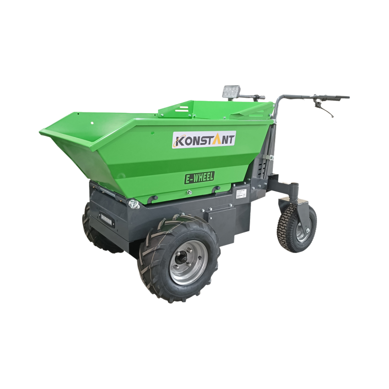 500kg 48V電化ホイールバロー360°回転油圧チップミニダンパー