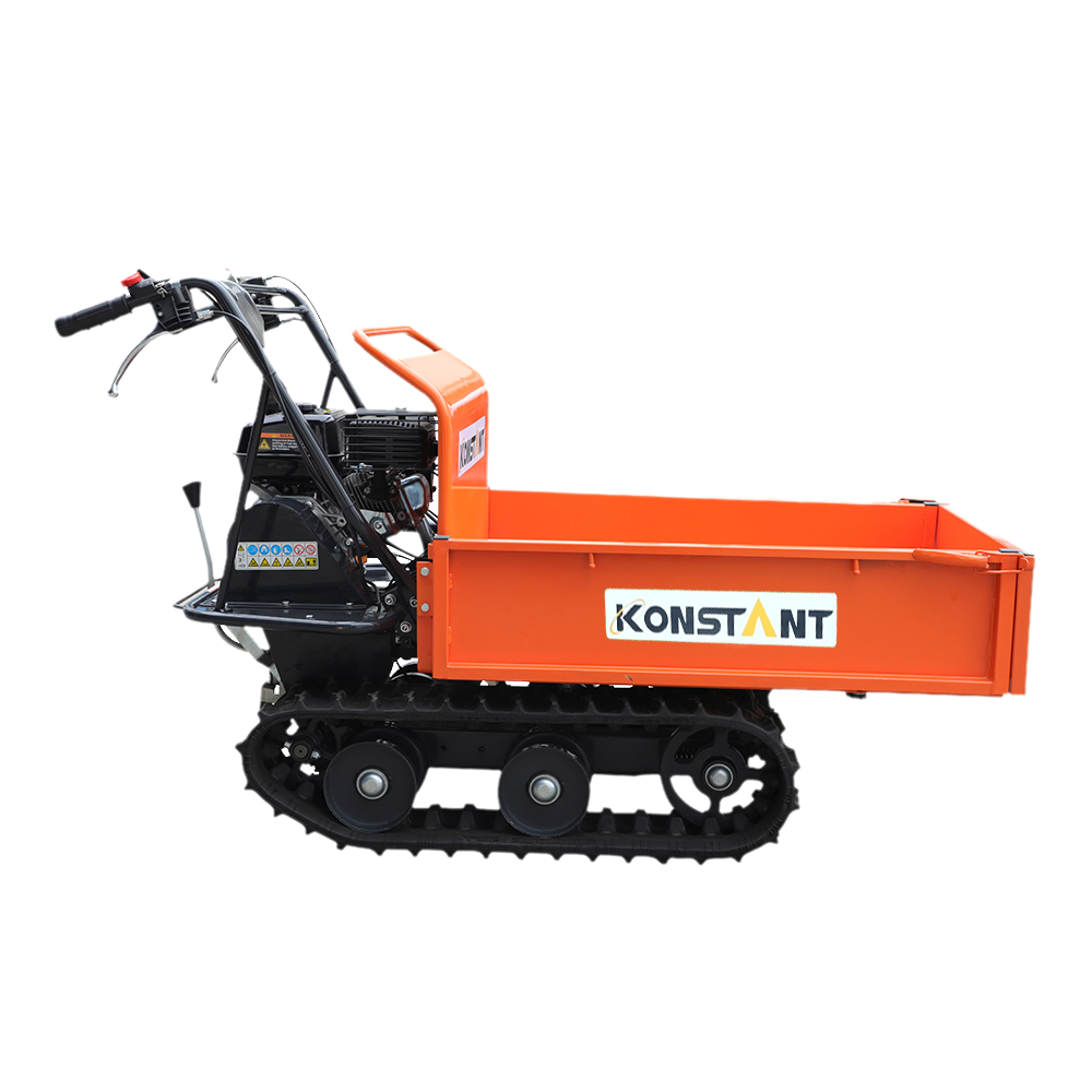 196cc 300kgガソリンパワーマニュアルチップパワーバロートランスポーター追跡ミニダンパー